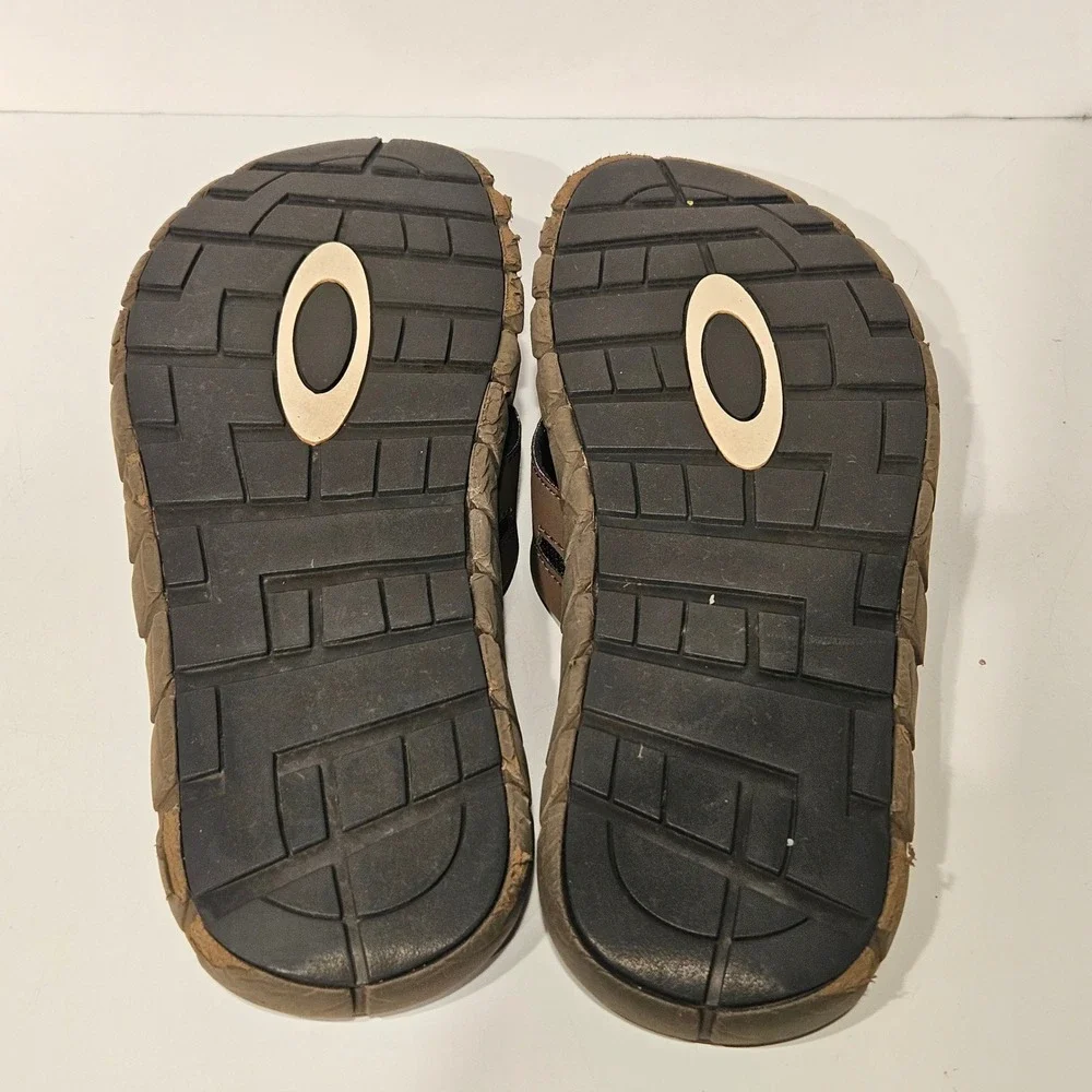 Oakley Flip Flop Sandals Mens 13 Brown Thong Logo Sport Casual